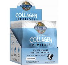 Garden Of Life Grass Fed Collagen Peptides Powder - Unflavored Collagen Powder F