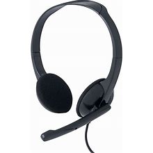 Verbatim Stereo Headset With Microphone - Stereo - Mini-Phone (3.5Mm) - Wired - 32 Ohm - 20 Hz - 20 Khz - Over-The-Head - Binaural - Circumaural -