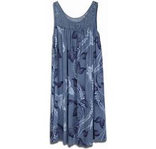 Avamo Plus Size Boho T-Shirt Dress For Women Summer Casual Beach Holiday Sundress Sleeveless Evening Party Loose Swing Mini Dress