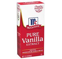 Mccormick All Natural Pure Vanilla Extract (Made With Madagascar Vanilla Beans), 1 Fl Oz