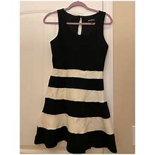 Express Dresses | Express Skater Dress Size Small | Color: Black/White | Size: S