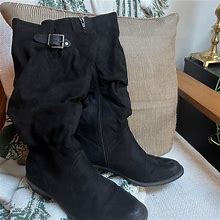 White Mountain Suede Boots Size 8.5 - Women | Color: Black | Size: 8.5