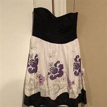 Windsor Dresses | Floral Strapless Dress | Color: Purple/White | Size: 5J