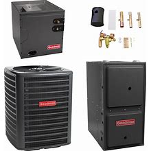 Goodman-1.5 Ton Cooling-40Kbtu/Hr Heating-Air Conditioner+Multi Speed Furnace System-15.0 SEER-96% AFUE-Downflow GSX140181 GC9S960403BN CAPFA1818B6 TXV