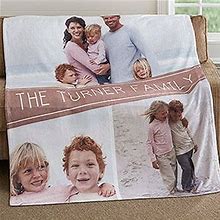 Family Photo Collage Personalized 50X60 Lightweight Fleece Blanket