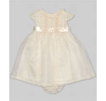 Edgehill Collection Baby Girls 3-24 Months Lace Heirloom Collection Dress, , Ivory6 Months