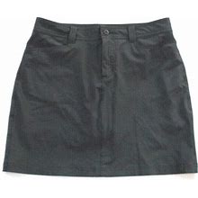 Eddie Bauer 6 Hiking Skort-Skirt/Shorts Gray Athletic Front/Rear