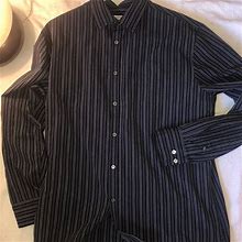 Merona Shirts | Mens Dress Shirt | Color: Black/Blue | Size: L