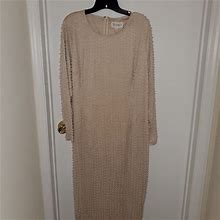 L'atiste Dresses | Pearl Beaded Dress | Color: Cream | Size: 3X