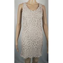 Inc International Concepts Dresses | Inc Boho Crochet Loose Knit Mini Dress | Color: Cream | Size: 6