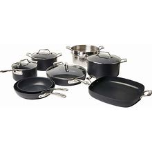 All Clad Kitchen | All-Clad Essentials Nonstick Cookware Set (12-Piece)(Brand New In Box) | Color: Black/Silver | Size: 12 Piece Set
