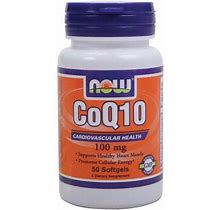 NOW Foods Coq10 Supplement Vitamin | 100 Mg | 50 Soft Gels