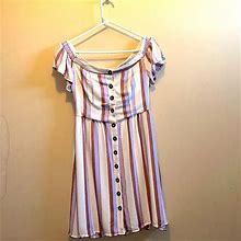 Harper Dresses | Dress | Color: Cream/Purple | Size: L