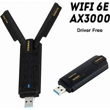 Fenvi Ax3000 USB Wireless Wifi 6E Adapter Tri-Band 2.4G/5G/6G Wifi Card/Dongle For Desktop Laptop PC