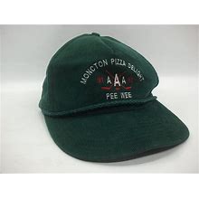 Moncton Pizza Delight Peewee AAA Hockey 91-92 Hat Vintage Green Snapback Rope Baseball Cap
