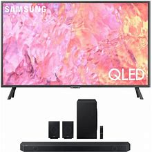 Samsung QN75Q60CAFXZA 75 Inch QLED 4K Smart TV 2023 Bundle With Samsung 11.1.4 Ch. Wireless Dolby ATMOS Soundbar And Rear Speakers