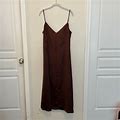 H&M Dresses | H&M Slip Dress | Color: Brown | Size: L