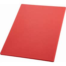Winco Cutting Board 12 X 18 X 1/2 Thick - Red | Bakedeco