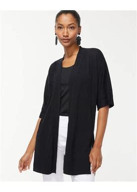Women's Summer Romance Midi Cardigan Sweater In Black Size Medium | Chico's