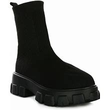 London Rag Mallow Women's Ankle Boots, Size: 7, Black