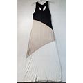 Calvin Klein Long Maxi Dress Women Size 4 Multi Knit Rayon Sleeveless Round Neck