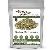 The Spice Way Herbes De Provence - Meat & Poultry Spice Blend- French & Mediterranean Spice Mix- All Natural - Resealable Bag - 4 Oz. Lavender S