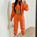 Spring Saving Clearance Tawop Summer Pants Lounge Pants Women Winter Clothes Fleece Sweater Hooded Casual Sports Suit Women's Vest Hooded Jacket Pants