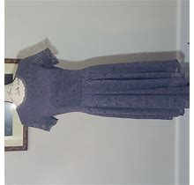 Dress Tells Dresses | Dress Tells, Gray, Midi Lace Dress | Color: Gray | Size: L