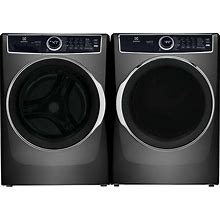 Electrolux ELFW7637A-ELFG7637A 27 Inch Wide 4.5 Cu. Ft. Electric Washer And 27 Inch Wide 8 Cu. Ft. Gas Dryer Laundry Pair With Perfect Steam Titanium