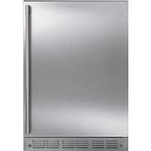 Monogram 24" Stainless Steel Right-Hinge Bar Refrigerator With Icemaker At ABT