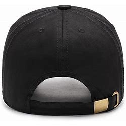 Men's Baseball Cap Sun Hat Black Blue Cotton Travel Beach Outdoor Vacation Plain Adjustable Fashion Eye Protection