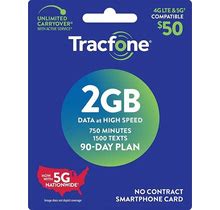 Tracfone - $50 Smartphone 2 GB Plan (Email Delivery) [Digital]