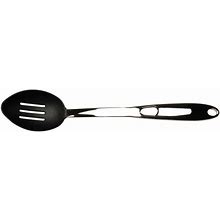 Straight Line Nylon Slotted Serving Spoon, Black, Kitchen Tools & Utensils, By Berghoff