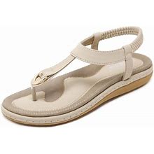 Comfort Slip On Sandals 7-Beige