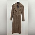 Calvin Klein Jackets & Coats | Calvin Klein Womens Brown Wool Long Blend Coat | Color: Brown | Size: 10