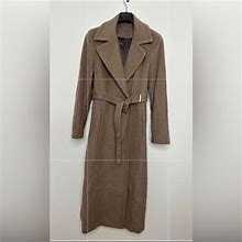 Calvin Klein Jackets & Coats | Calvin Klein Womens Brown Wool Long Blend Coat | Color: Brown | Size: 10
