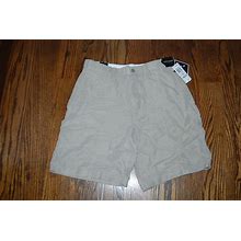 NEW ALFANI Taupe Shorts Sz 32 10"" L $46 Men's