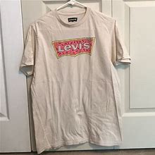 Levi's Shirts | Levis Pop Tart T Shirt | Color: Cream/Pink | Size: M