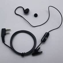 2 Pin In Ear Earphone Earpiece Sports Headset PTT MIC For Baofeng Kenwood Retevis HYT Radio L3fe