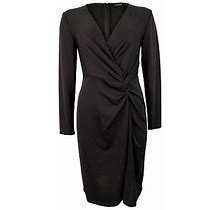 Lauren Ralph Lauren Women's Stretch Jersey Long Sleeve Surplice Dress