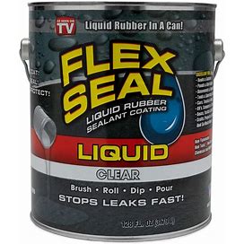 Flex Seal Liquid Rubber Sealant Coating In A Can Clear, 3.8L