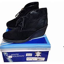 White Mountain Kahlua Ankle Boots-Women/Color:Black/Size 7.5m