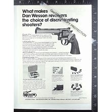 1976 Advertising For Dan Wesson Arms .357 .44 Magnum Revolver Gun