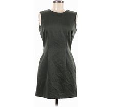 La Belle Casual Dress - Sheath Crew Neck Sleeveless: Gray Solid Dresses - Women's Size 7