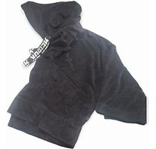 Reebok Women's Black Terry Cloth Cropped Hoodie Sm Bnwt - New Women | Color: Black | Size: S