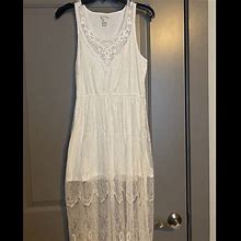 Forever 21 Dresses | Lace Dress | Color: Cream/White | Size: L