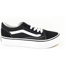NEW Vans Old Skool Platform Stacked Lift Black White Shoe Sneaker Womens Size 5