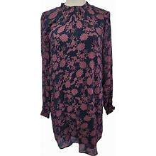 Anthropologie Cloth & Stone Long Sleeve Floral Dress Size Small