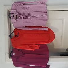 Calvin Klein Tops | Dress Shirts / Blouse Bundle | Color: Orange/Pink | Size: Xs