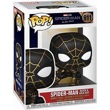 Funko POP Marvel: Spider-Man: No Way Home - Spider-Man In Black And Gold Suit, 3.75 Inches, (56827)